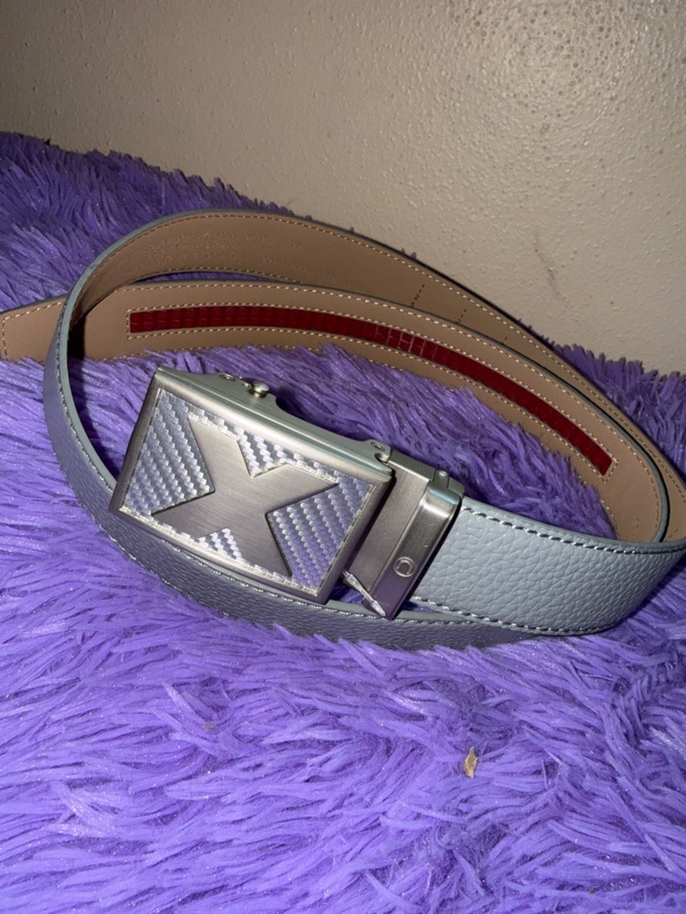 Nexbelt golf belt adjustable platinum